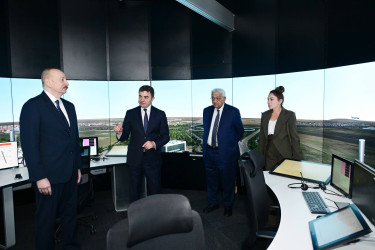 İlham Əliyev Milli Aviasiya Akademiyasında Beynəlxalq Təlim Mərkəzinin açılışında iştirak edib