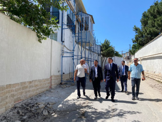 Xəzər Rayon İcra Hakimiyyətinin başçısı Mərdəkan və Şüvəlan qəsəbələrində abadlıq-quruculuq işləri ilə tanış olub