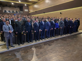 Xəzər rayonunda Ümummilli lider Heydər Əliyevin anadan olmasının 102 illiyinə həsr olunmuş “Heydər Əliyev irsi – Gələcəyə yol” adlı tədbir keçirilib`