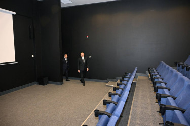 Azərbaycan Respublikasının Prezidenti İlham Əliyev Azərbaycan Yazıçılar Birliyinin Səməd Vurğun adına Yaradıcılıq Evinin açılışında iştirak edib