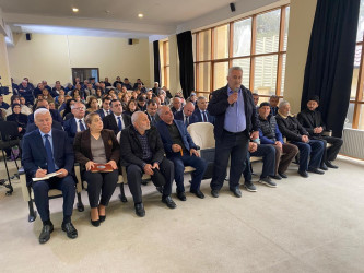 Xəzər Rayon İcra Hakimiyyətinin başçısı Elşən Salahovun Şağan qəsəbəsində yaşayan sakinlərlə növbəti səyyar görüşü keçirilib