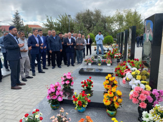 Azərbaycanın suverenliyi və ərazi bütövlüyü uğrunda şəhid olmuş Həsənov Elgün Elşad oğlunun və Zülfüzadə Coşqun Ədail oğlunun anım mərasimi keçirilib