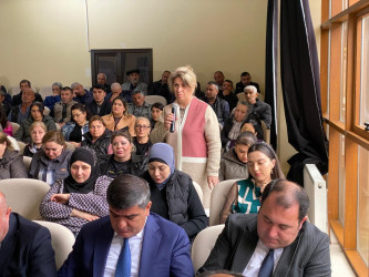 Xəzər Rayon İcra Hakimiyyətinin başçısı Elşən Salahovun Şağan qəsəbəsində yaşayan sakinlərlə növbəti səyyar görüşü keçirilib