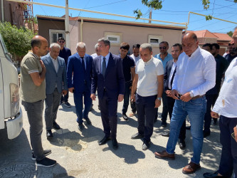 Xəzər Rayon İcra Hakimiyyətinin başçısı Mərdəkan və Şüvəlan qəsəbələrində abadlıq-quruculuq işləri ilə tanış olub