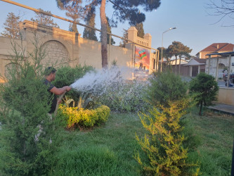 Xəzər rayonunda abadlıq-quruculuq və təmizlik işləri davam etdirilir