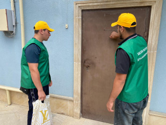 Xəzər rayonunda Qurban bayramı münasibətilə bayram sovqatları paylanılıb