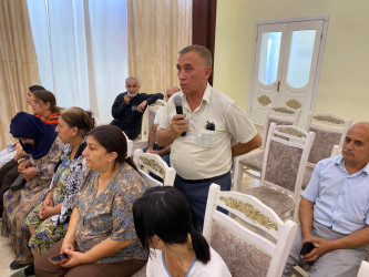 Binə qəsəbə sakinləri ilə növbəti səyyar görüş keçirilmişdir