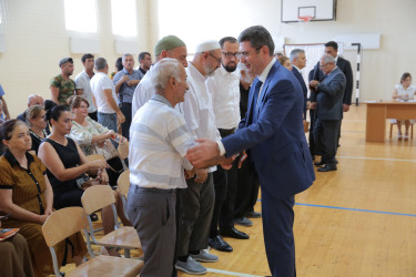 Rayon İcra Hakimiyyəti başçısının növbəti səyyar görüşü Zirə  qəsəbəsində keçirilib