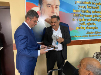 Binə qəsəbəsində yaşayan sakinlərlə növbəti səyyar qəbul keçirilib