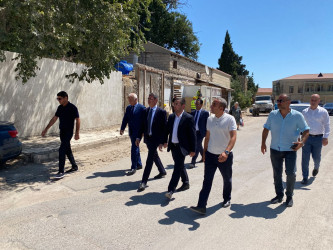 Xəzər Rayon İcra Hakimiyyətinin başçısı Mərdəkan və Şüvəlan qəsəbələrində abadlıq-quruculuq işləri ilə tanış olub