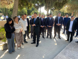 Xəzər rayonunda “27 sentyabr - Anım günü” ilə əlaqədar Şəhidlərin məzarları ziyarət olunub