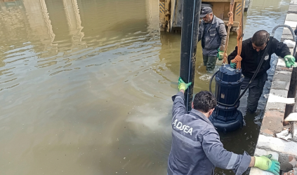 Xəzər rayonunda intensiv yağıntıların fəsadlarının aradan qaldırılması istiqamətində tədbirlər davam etdirilir