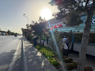 Xəzər rayonunda abadlıq-quruculuq və təmizlik işləri davam etdirilir