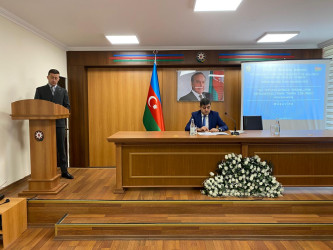 Xəzər Rayon İcra Hakimiyyətinin inzibati binasında Fövqəladə Hallar Nazirliyinin Bakı Regional Mərkəzinin təşkilatçılığı ilə "Su hövzələrində insanların təhlükəsizliyinin təmin edilməsi" mövzusunda rayon müşavirəsi keçirilmişdir