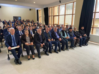 Xəzər Rayon İcra Hakimiyyətinin başçısı Elşən Salahovun Şağan qəsəbəsində yaşayan sakinlərlə növbəti səyyar görüşü keçirilib