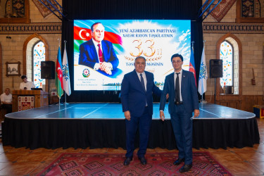 Yeni Azərbaycan Partiyası Xəzər rayon təşkilatının təsis edilməsinin 33-cü ildönümü münasibətilə tədbir keçirilib