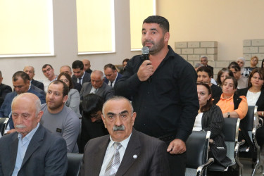 Zirə qəsəbə sakinləri ilə növbəti səyyar görüş keçirilib