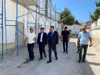 Xəzər Rayon İcra Hakimiyyətinin başçısı Mərdəkan və Şüvəlan qəsəbələrində abadlıq-quruculuq işləri ilə tanış olub