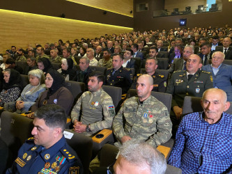 Xəzər rayonunda Ümummilli lider Heydər Əliyevin anadan olmasının 102 illiyinə həsr olunmuş “Heydər Əliyev irsi – Gələcəyə yol” adlı tədbir keçirilib`