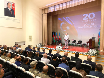 Xəzər rayonunda “Dövlət Suverenliyi Günü” qeyd olunub