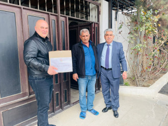 Xəzər rayonunda şəhid ailələri bayram münasibətilə ziyarət edilib