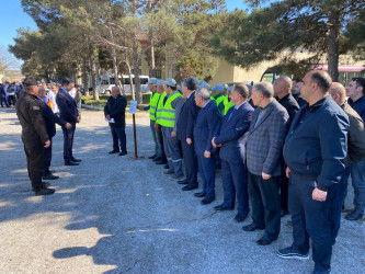 Xəzər rayonunda ərazi mülki müdafiə qüvvələri ilə təlim-məşq toplantısı təşkil olunub