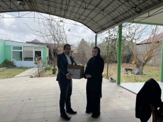 Xəzər rayonunda şəhid ailələri bayram münasibətilə ziyarət edilib