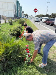 Xəzər rayonunda abadlıq-quruculuq və təmizlik işləri davam etdirilir