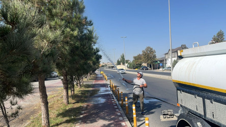 Xəzər rayonunda abadlıq-quruculuq və təmizlik işləri davam etdirilir