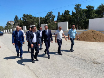 Xəzər Rayon İcra Hakimiyyətinin başçısı Mərdəkan və Şüvəlan qəsəbələrində abadlıq-quruculuq işləri ilə tanış olub