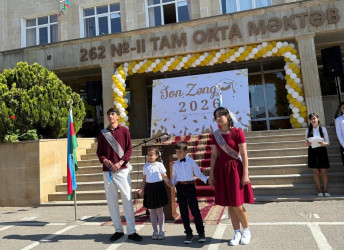 Xəzər rayonunun ümumtəhsil müəssisələrində "Son zəng" çalınıb