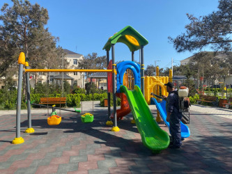 Xəzər rayonunda növbəti genişmiqyaslı təmizlik və abadlıq işləri həyata keçirilib