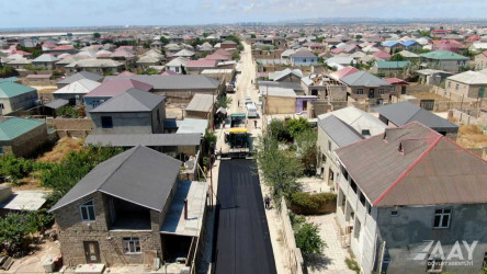 Xəzər rayonunun Binə, Qala və Buzovna qəsəbələrində yolların təmiri işləri həyata keçirilmişdir