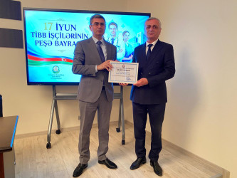 Xəzər rayonunda 17 iyun – Tibb İşçilərinin Peşə Bayramı  Günü münasibətilə “Sağlam gələcəyin memarları” adlı tədbir keçirilib