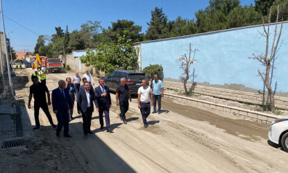 Xəzər Rayon İcra Hakimiyyətinin başçısı Mərdəkan və Şüvəlan qəsəbələrində abadlıq-quruculuq işləri ilə tanış olub