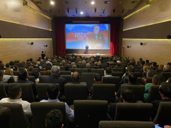 Xəzər rayonunda Ümummilli lider Heydər Əliyevin anadan olmasının 102 illiyinə həsr olunmuş “Heydər Əliyev irsi – Gələcəyə yol” adlı tədbir keçirilib`
