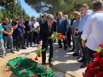Birinci Qarabağ müharibəsi şəhidi Yusif Bağırov Buzovna qəsəbəsindəki Şəhidlər Xiyabanında dəfn edilib