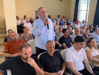 Şağan qəsəbəsində növbəti səyyar qəbul keçirilmişdir