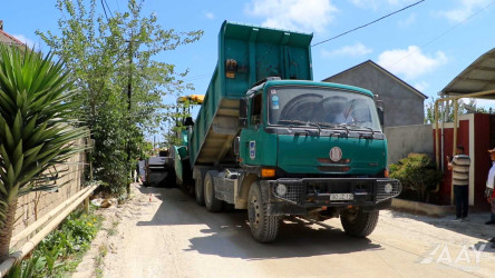 Xəzər rayonunun Binə, Qala və Buzovna qəsəbələrində yolların təmiri işləri həyata keçirilmişdir