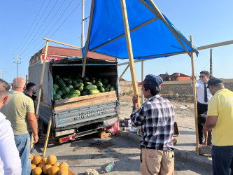 Xəzər rayonunda qanunsuz küçə ticarətinin qarşısının alınması məqsədilə reydlər keçirilib