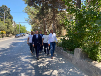 Xəzər Rayon İcra Hakimiyyətinin başçısı Mərdəkan və Şüvəlan qəsəbələrində abadlıq-quruculuq işləri ilə tanış olub