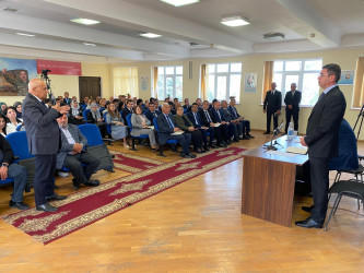 Rayon İcra Hakimiyyətinin başçısı Elşən Salahov Türkan qəsəbə sakinləri ilə növbəti səyyar görüşü keçirilib