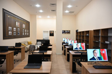 Azərbaycan Respublikasının Prezidenti İlham Əliyev Azərbaycan Yazıçılar Birliyinin Səməd Vurğun adına Yaradıcılıq Evinin açılışında iştirak edib