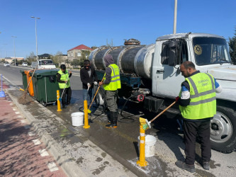 Xəzər rayonunda “WUF13” – Ümumdünya Şəhərsalma Forumu çərçivəsində abadlıq və yaşıllaşdırma tədbirləri davam etdirilir