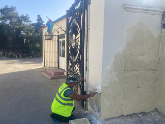 Xəzər rayonunda abadlıq-quruculuq və təmizlik işləri davam etdirilir