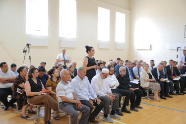 Rayon İcra Hakimiyyəti başçısının növbəti səyyar görüşü Zirə  qəsəbəsində keçirilib