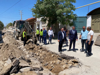 Xəzər Rayon İcra Hakimiyyətinin başçısı Mərdəkan və Şüvəlan qəsəbələrində abadlıq-quruculuq işləri ilə tanış olub