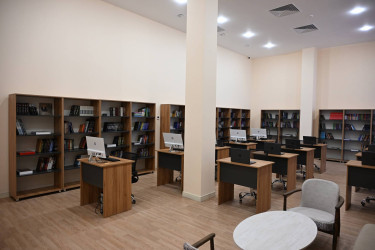 Azərbaycan Respublikasının Prezidenti İlham Əliyev Azərbaycan Yazıçılar Birliyinin Səməd Vurğun adına Yaradıcılıq Evinin açılışında iştirak edib