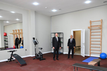 Azərbaycan Respublikasının Prezidenti İlham Əliyev Azərbaycan Yazıçılar Birliyinin Səməd Vurğun adına Yaradıcılıq Evinin açılışında iştirak edib