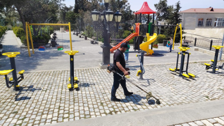 Xəzər rayonunda növbəti genişmiqyaslı təmizlik və abadlıq işləri həyata keçirilib